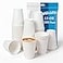 MOUMOULIFE 12 oz Disposable Paper Coffee Cups 100 Count LeakResistant White Cups for Hot Cold Drinks Ideal for Office Party Travel To Go Daily Use