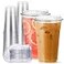 Aatriet 24 oz Clear Plastic Cup s with StrawlessSipLids 25 Sets Disposable Cups Plastic Iced Coffee Cup s To Go Cups with Sip Through Lids for Smoothie Milkshake Cold Drinks for Party Wedding Event