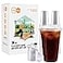 Turbo Bee 16 OZ 200 Sets Clear Plastic Cups with Strawless Sip Lids To Go Crystal Clear Disposable Plastic Cups with Lids for Iced Coffee Smoothies Soda Lemonade Cold Beverage