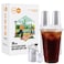 Turbo Bee 16 OZ 200 Sets Clear Plastic Cups with Strawless Sip Lids To Go Crystal Clear Disposable Plastic Cups with Lids for Iced Coffee Smoothies Soda Lemonade Cold Beverage