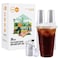 Turbo Bee 16 OZ 200 Sets Clear Plastic Cups with Strawless Sip Lids To Go Crystal Clear Disposable Plastic Cups with Lids for Iced Coffee Smoothies Soda Lemonade Cold Beverage