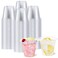 BYSNOW 250 Pack 9 oz Clear Plastic Cups Disposable Cups for Party Sturdy Food Safe Plastic Wine Cups for Cocktail Juice Punch 9oz 250pack