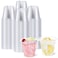 BYSNOW 250 Pack 9 oz Clear Plastic Cups Disposable Cups for Party Sturdy Food Safe Plastic Wine Cups for Cocktail Juice Punch 9oz 250pack