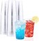 BYSNOW 100 Pack 12 oz Clear Plastic Cups Disposable Wine Cups for Cocktail Party Polystyrene Hard Plastic Cup with Higher Heat Resistance12oz 100count