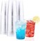 BYSNOW 100 Pack 12 oz Clear Plastic Cups Disposable Wine Cups for Cocktail Party Polystyrene Hard Plastic Cup with Higher Heat Resistance12oz 100count