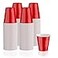 Lilymicky 240 Pack 12 oz Disposable Plastic Cups Red Party Plastic Cups for Parties Picnics and BBQ
