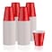 Lilymicky 240 Pack 12 oz Disposable Plastic Cups Red Party Plastic Cups for Parties Picnics and BBQ