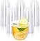 KesaPlan 100 Pcs Disposable Stemless Glasses 12oz Crystal Plastic Wine Glasses Clear Classic Cup for Meeting Weddings Birthdays Cocktail Christmas Party Supplies