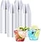 BYSNOW 100 Pack 9 oz Clear Plastic Cups Plastic Wine Cups for Cocktail Party Polystyrene Hard Cup with Higher Heat Resistance9oz 100count
