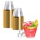 Goodluck 50PCS 9oz Gold Disposable Cups Plastic Cups with Gold Rim Cocktail Cups for Wedding Party and Birthday