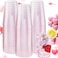 DaYammi 100 Pack 10oz Pink Plastic Cups Premium Disposable Rose Gold Glitter Plastic Cups for Martini and CocktailDisposable Cup with Pink Glitter Perfect for Party Wedding Bridal Shower