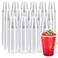 JOLLY CHEF 9 oz Clear Plastic Cups9 Ounce Small Disposable Cups Cold Party Drinking Tumblers for Tasting Drinking and Party