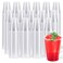JOLLY CHEF 9 oz Clear Plastic Cups9 Ounce Small Disposable Cups Cold Party Drinking Tumblers for Tasting Drinking and Party