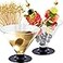 CUSINIUM 50 Clear Disposable Plastic Martini Glasses for Parties 100 Cocktail Picks Bundle