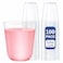 WELLIFE 12 oz Clear Plastic Cups 100 Pcs Disposable Wine Glasses Stemless Cocktail Punch Cups for Cold Drinking Wedding Party Supplies Valentines Day