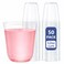 WELLIFE 12 oz Clear Plastic Cups 50 Pcs Disposable Wine Glasses Stemless Cocktail Punch Cups for Party Cold Drinking Wedding Picnic Valentines Day Easter