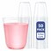 WELLIFE 12 oz Clear Plastic Cups 50 Pcs Disposable Wine Glasses Stemless Cocktail Punch Cups for Party Cold Drinking Wedding Picnic Valentines Day Easter