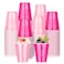 KesaPlan 100 PCS 12 OZ Plastic Cups Party Cups Light Pink and Hot Pink Cups Disposable Drinking Cup Bulk For Bachelor Party Valentines Galentines Day Wedding Birthday Picnic Festive Celebrations