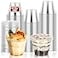 GGOLDMER 60 Pack 9 oz Clear Plastic Cups with Lids No Hole Dessert Cups Disposable Cups with Lids for Ice Cream Fruit Pudding Cake Cold Drinks Smoothie and Snacks