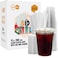 Turbo Bee 200 Sets 12 OZ Clear Plastic Cups with Lids and Straws Disposable To Go Iced coffee cups with lids for Cold Drinks Smoothie and Slushie