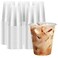 Clawsoff 12 oz Clear Plastic Cups 300 Count Disposable Coffee Cups No Lids 12 Ounce Cold Plastic Party Cup Bulk PET Clear Cup for Iced Coffee Smoothie Cold Beverage