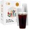 Turbo Bee 200 Sets 24 OZ Clear Plastic Cups with Lids and Straws Disposable To Go Iced coffee cups with lids for Cold Drinks Smoothie and Slushie
