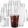 Boxential 100 Pack 16 oz Clear Plastic Cups with Lids and Straws Disposable Coffee Cups with Lids To Go Iced Coffee Cups with Lids Disposable Cups for Party Smoothie Cup for Cold Drinks