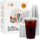 Turbo Bee 200 Sets 16 OZ Clear Plastic Cups with Lids and Straws Disposable To Go Iced coffee cups with lids for Cold Drinks Smoothie and Slushie