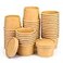 Giwrmu 8 Oz Paper Soup Containers with Lids 50 Pack Kraft Biodegradable Ice Cream Cups Disposable Paper Soup Cups Microwave Safe Party Cups Eco Friendly Alternative to Plastic Containers