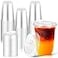 KesaPlan 50 Pack 16oz Clear Plastic Cups with Sip Lids Disposable Iced Coffee Cup with Strawless Lid for Party Wedding Catering Events To Go Cups for Cold Drinks Smoothie Milkshake Lemonade Bubble