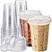 Qinsihwn 20 oz Clear Plastic Cups with Strawless Sip Lid25 Sets Disposable Iced Coffee Cups with LidsDisposable Clear Plastic Cups with Lids for Iced CoffeeSmoothieCold Drinks for Party