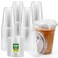 Glotoch Express 16 oz Clear Plastic Cups with Lids 100 Sets Disposable Iced Coffee Cups with Strawless Sip Lids BPAFree PET Cold Cups for Smoothies Juice Milkshakes To Go Drinks Parties and Events