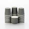 Restaurantware Ripple Wall Coffee Cups 25 Count 4 Ounce Insulated Gray Paper Cups Rolled Rim SpillResistant Disposable Paper NonSlip for Coffee Beverages