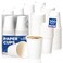 Fit Meal Prep 200 Pack 8 oz Disposable Paper Coffee Cups Premium White Hot Cups for HotCold Beverage Durable Thickened Paper Cup Bulk for Party Office Bussines Home Bistros Daily Use