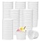 Hedume 75 Pack Ice Cream Cups with 75 Pack Lids 8 oz Disposable Paper Dessert Bowls for Hot and Cold Food Soup Sundae Frozen Yogurt