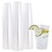 FOCUSLINE 12 oz Clear Plastic Cups Disposable Heavy Duty Hard Plastic Cups Reusable 100 Count