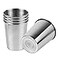 Teqooza 5 Pack 8 Ounce 230ml Stainless Steel Cups Shatterproof Pint Drinking Cups Metal Drinking Glasses for Kids and Adults Pack of 5