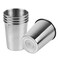Teqooza 5 Pack 8 Ounce 230ml Stainless Steel Cups Shatterproof Pint Drinking Cups Metal Drinking Glasses for Kids and Adults Pack of 5