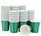 Prgery Paper Cups 8 oz 110 Pack Disposable Paper Coffee Cups for Hot or Cold Beverage Drinking for Party Picnic BBQ Travel and Event Green