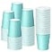 BALDCC 75 Pack 8 oz Disposable Paper Cups Hot Coffee Cup Paper Coffee Cup for Office and Kitchen Use Beverage Cups for Party Outdoor Campings Friends Gathering and DIY Use Blue