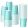 BALDCC 75 Pack 8 oz Disposable Paper Cups Hot Coffee Cup Paper Coffee Cup for Office and Kitchen Use Beverage Cups for Party Outdoor Campings Friends Gathering and DIY Use Blue