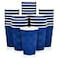 JollyPack Paper Coffee Cups 16 oz Blue 60 Pack Heat Resistant Disposable Ripple Wall for Coffee Tea Hot Chocolate