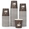 LITOPAK 500 Pack 4 oz Paper Cups Brown Disposable Hot Coffee Cups for Party Picnic Travel and Events