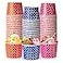 LITOPAK 150 Pack 8 oz Ice Cream Cups Disposable Dessert Cups for Cold or Hot Food Coloured Paper Dessert Bowls for Soups Sundaes and Ice Cream