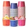 LITOPAK 150 Pack 8 oz Ice Cream Cups Disposable Dessert Cups for Cold or Hot Food Coloured Paper Dessert Bowls for Soups Sundaes and Ice Cream