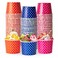 LITOPAK 150 Pack 8 oz Ice Cream Cups Disposable Dessert Cups for Cold or Hot Food Coloured Paper Dessert Bowls for Soups Sundaes and Ice Cream
