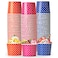 LITOPAK 120 Pack 16 oz Ice Cream Cups Disposable Dessert Cups for Cold or Hot Food Coloured Paper Dessert Bowls for Soups Sundaes and Ice Cream