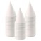 MR.FOAM MRFOAM 6 oz Snow Cone Cups 100pc White Paper Cone Cups Wax Coated Leakproof Cone Paper Cups For Water Ice Cream and Shaved Ice