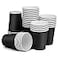 Prgery Paper Cups 8 oz 50 Pack Disposable Paper Cups Paper Coffee Cups Disposable Cups for Hot or Cold Beverage Drinking for Halloween Party Picnic BBQ Travel and Event Black