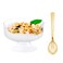 WDF 7oz Clear Dessert Cups Disposable 96 Pack Dessert Cups With Mini Gold Spoons Plastic Parfait Cups Medium to Large 48 Ice Cream Plastic Cups 48 Gold Tasting Spoons for Party Thanksgiving